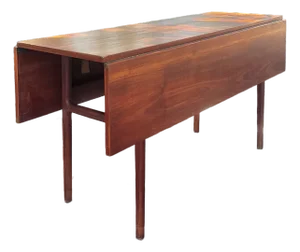 Mid Century Danish Modern Fold-Down Dining Table