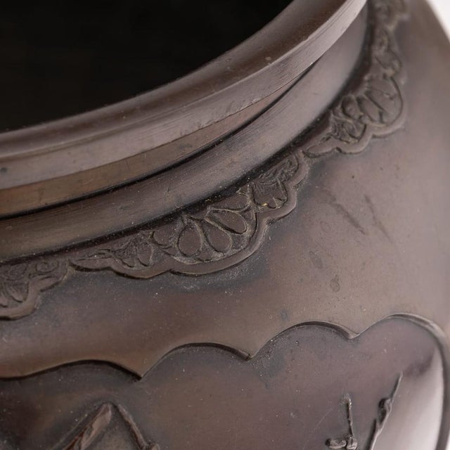 Large Antique Japanese Meiji Bronze Mythological Planter, 19th Century For Sale - Image 11 of 18