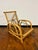 1950s Mid-Century Modern European Franco Albini Style Low Profile Rattan Curved Lounge Chair For Sale - Image 5 of 12