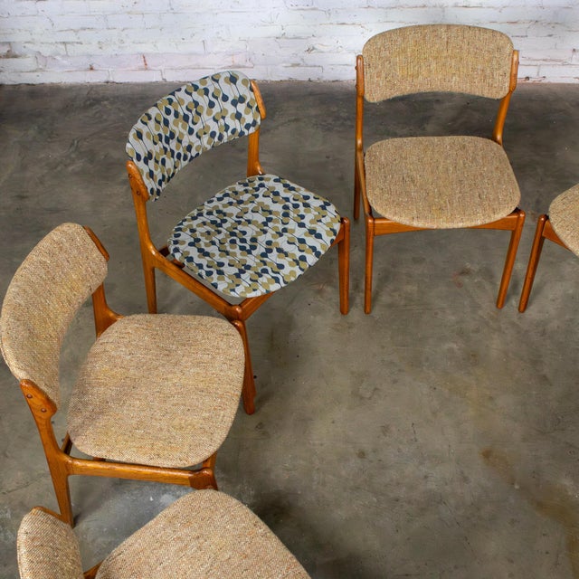 Mid to Late 20th Century Scandinavian Modern Dining Chairs Teak Model 49 by Erik Buch for o.d. Mobler Under Domus Danica Set of 8 For Sale - Image 12 of 18