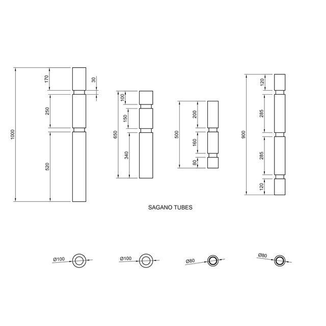Sagano 5 Lights Glass Pendant by Riviera Light For Sale - Image 8 of 9
