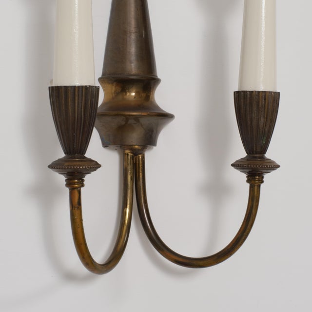 1950s Italian Brass Wall Sconces, 1950s, Set of 2 For Sale - Image 5 of 7