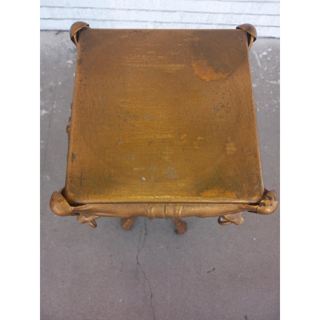 Late 20th Century Neoclassical Style Metal Plant Stand With Ormulu For Sale In Houston - Image 6 of 7