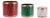 Metal Drum Containers withGold Rope Detail (Set of 3) For Sale