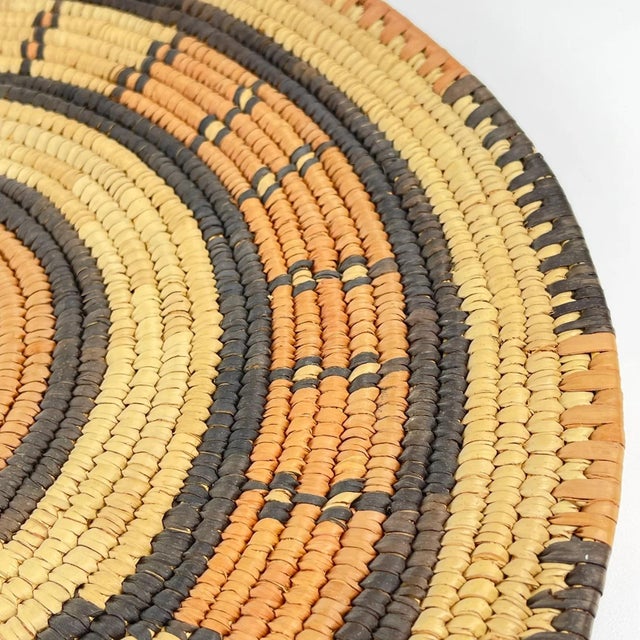 Early 20th Century Early 20th Century Hausa Flat Basket Nigeria 13inch MATTER COLLECTION For Sale - Image 5 of 7