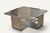 Coffee Table in Brushed Steel and Smoked Glass, 1970s For Sale - Image 4 of 14