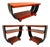1930s Two-Tone Art Deco Side & Coffee Tables Pair Attributed to Gilbert Rohde for Brown Saltman For Sale