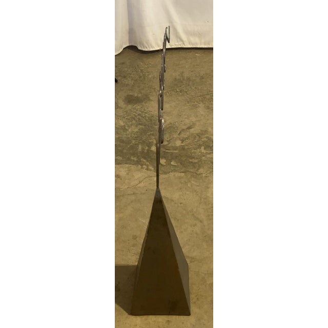 Mid-Century Modern "Nevermore" — Abstract Steel Sculpture, Herbert Simon 1972 For Sale - Image 3 of 5