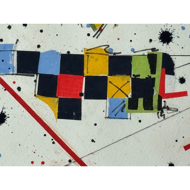 Sam Middleton, Cello Tone 87, Drawing Collage and Mixed Media on Paper For Sale - Image 6 of 8