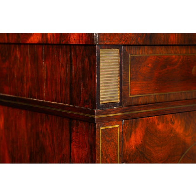 Pair of English Regency Rosewood Bookcase Cabinets Att. John McLean C. 1820 For Sale - Image 15 of 18