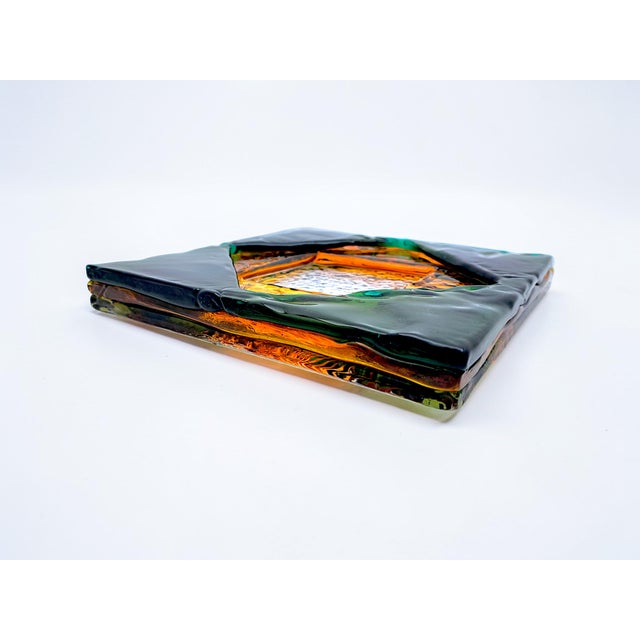 Glass Murano Sommerso Glass Ashtray by Flavio Poli for Seguso, 1970s For Sale - Image 7 of 10