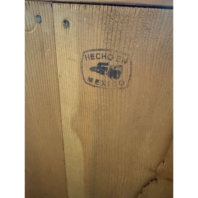 Late 20th Century Mexican Solid Pine Hacienda Five-Drawer Dresser For Sale - Image 9 of 13