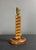Brown Mid-Century Modern French Brutalist Turned Wood Table Lamp in the style of Charles Dudouyt, 1950s For Sale - Image 8 of 17