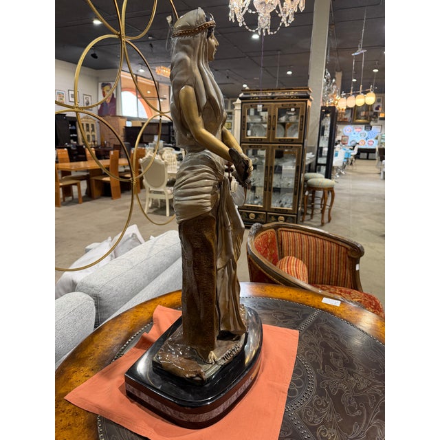 Emmanuel Villanis "Judith" Statue by Villanis For Sale - Image 4 of 6