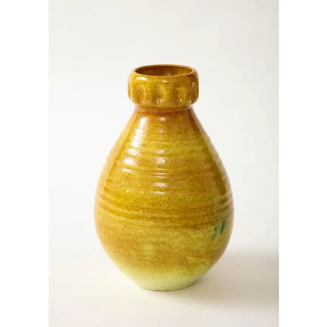 Yellow A Vase by Accolay Pottery For Sale - Image 8 of 10