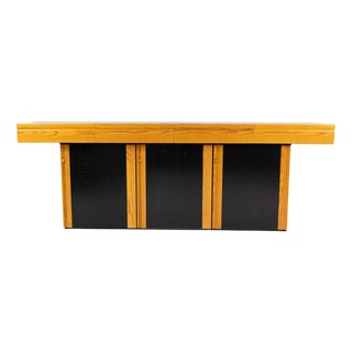 Sideboard in Lacquered Ash and Larch, 1970s For Sale
