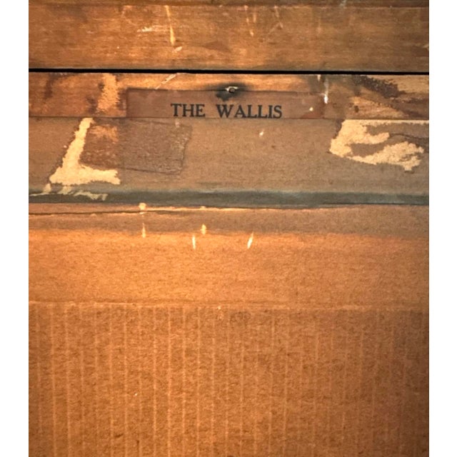 Blue Antique Oil on Board Estate Portrait Painting of Lady / Woman in a Desert Landscape by Spanish Artist J. Anduaga, Circa 1940 (1946) For Sale - Image 8 of 10