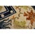 1920s Ivory Navy Blue Colorful Antique Chinese Silk Carpet 4' X 7' Foo Dog Rug For Sale - Image 9 of 10