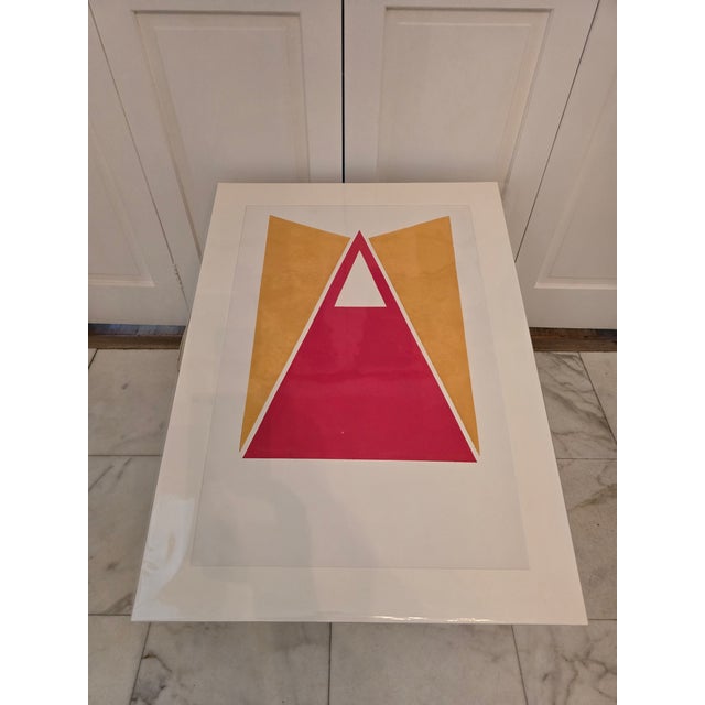 Abstract Vintage Mid Century Lyman Kipp Style Abstract Print For Sale - Image 3 of 9