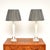 A stunning pair of vintage Swedish glass table lamps by Paul Kedelv for Flygsfors, dating from the 1960’s. The quality is...