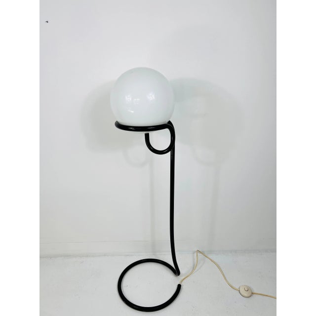 1960s Black Floor Lamp Globe by Aldo van den Nieuwelaar for Domani Designs, Amsterdam For Sale - Image 5 of 9