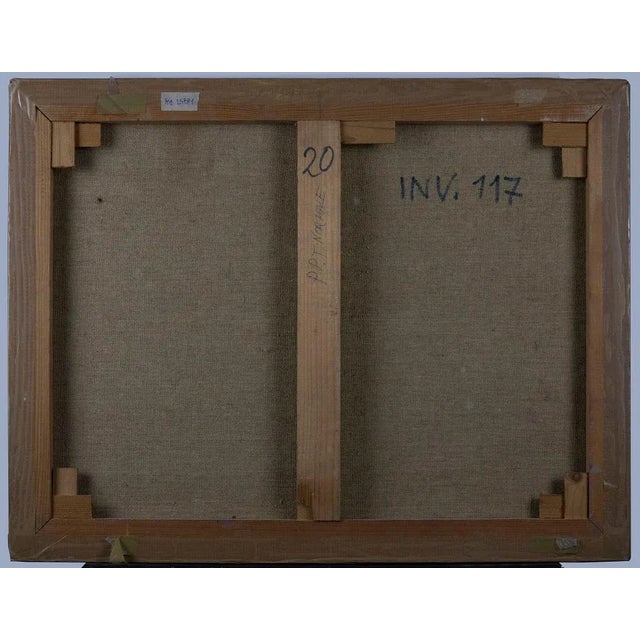 Contemporary Leo Guida, Nocturne with Rose, Original Mixed Media on Canvas, 1985 For Sale - Image 3 of 4