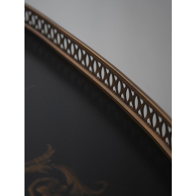 Maitland Smith 1 Drawer Paint Decorated French Occasional Table For Sale - Image 14 of 17