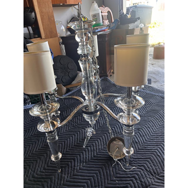 Traditional Kingswell 5 Light Chandelier & Two Wall Sconces For Sale - Image 3 of 7