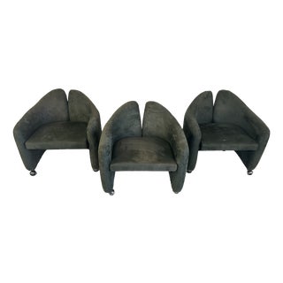 Mod. Pd 142 Armchairs by Eugenio Gerli for Tecno, 1970s, Set of 3 For Sale