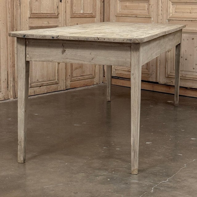 18th Century Country French Louis XVI Period Rustic Elmwood Dining Table For Sale - Image 9 of 18