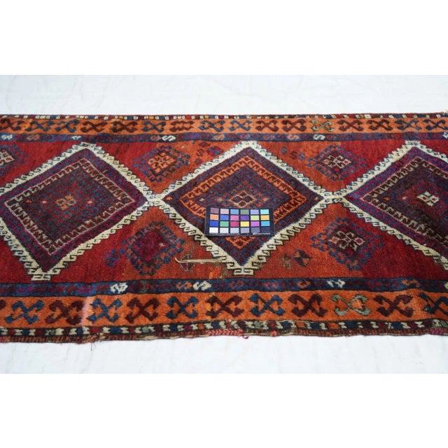 Vintage Turkish Runner 2'9'' X 10'0'' For Sale - Image 10 of 12