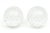 Large Bullecante Bubble Infinity Clear Glass Balls or Bookends Pair Of, 1990's For Sale - Image 11 of 11