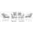 Milo Baughman "Thin Line" Style Chrome Dining Chairs - Set of 6 For Sale