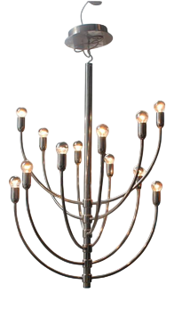 12-Light Chandelier by Vico Magistretti for Oluce, 2000s
