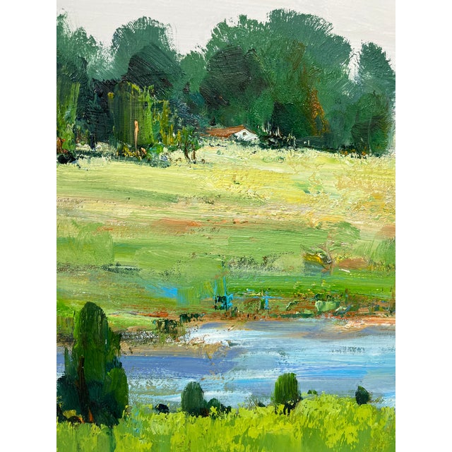 Impressionist Impressionistic Landscape Original Oil Painting For Sale - Image 3 of 11