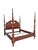 Thomasville Thomasville Collectors Cherry King Size Poster Bed Carved Headboard Chippendale For Sale - Image 4 of 18