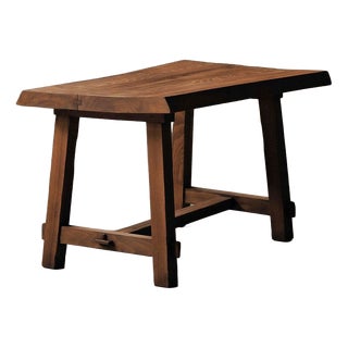 Vintage French Desk in Oak, 1970 For Sale