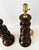 1960s Large Glossy Brown MId Century Modern Ribbed Ceramic Table Lamps - a Pair For Sale - Image 10 of 15