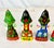 Vintage Boho Chic Folk Art Russian Hand Crafted Christmas Ornaments - Set of 6, Small. For Sale - Image 9 of 10