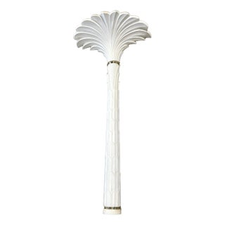 Monumental Serge Roche Style Palmette Column Wall Mounted Lamp / Sculpture For Sale