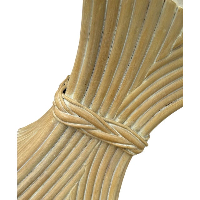 **Product Description:** Elevate your home decor with these stunning McGuire-style square end tables, featuring a unique...