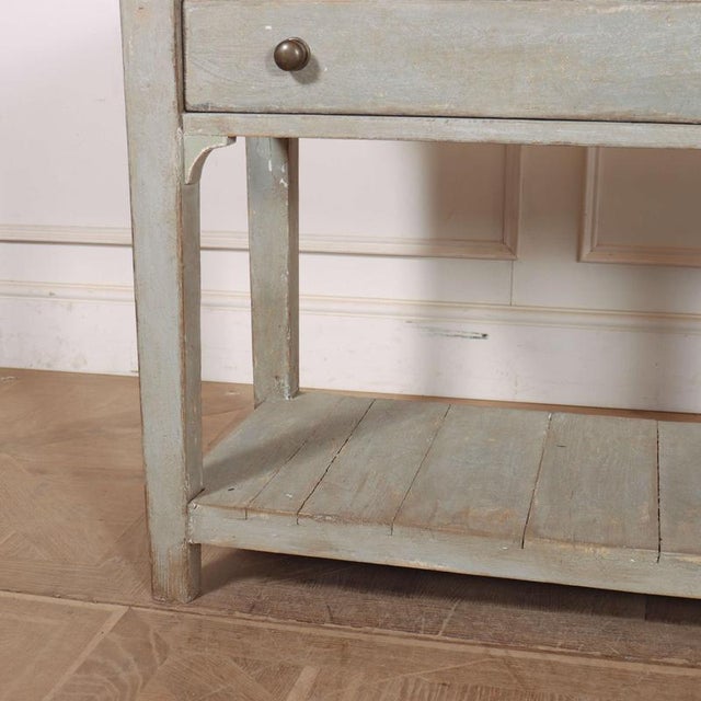 English Painted Potboard Dresser Base For Sale - Image 3 of 12