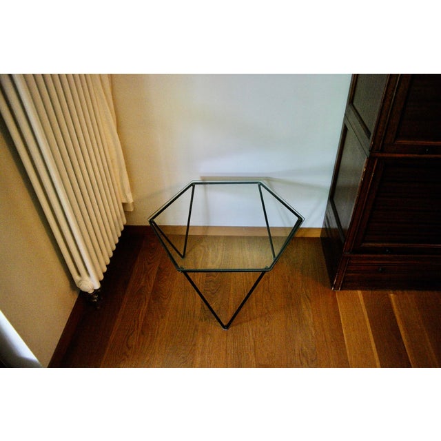 Coffee Table in Wrought Iron and Glass, Italy, 1960, in Good conditions. Designed 1960 to 1969 This piece is attributed to...