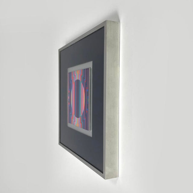 Victor Vasarely, Hungarian Modern Op Art Composition, 1970s, Framed For Sale - Image 3 of 13