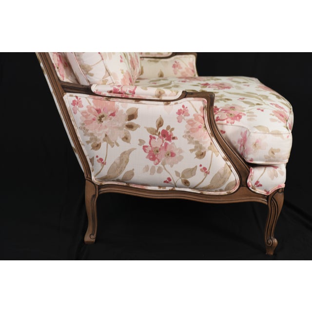 Ethan Allen Versailles Accent Chair in Linen For Sale - Image 11 of 17