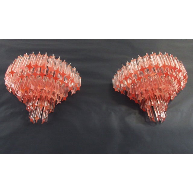 Mid-Century Modern Vintage Murano Wall Sconces, 1990, Set of 2 For Sale - Image 3 of 18