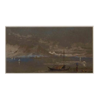 Unknown, Como, The Mountain on the Lake, Original Ink and Watercolor, Mid-20th Century For Sale