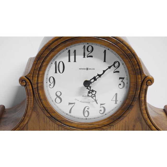 Howard Miller Hampton 630-150 Dual Chime 72nd Anniversary Edition Mantel Clock For Sale In Dallas - Image 6 of 11