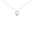 Immerse yourself in the charm and elegance of this intricate pendant necklace, exquisitely crafted from rhodium-plated...