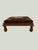 Wood Antique Victorian Embroidered Mahogany Footstool For Sale - Image 7 of 10